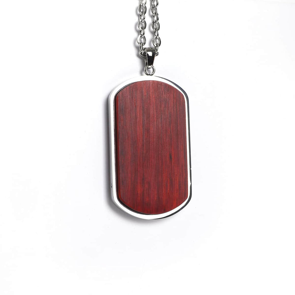 Personalized Wood Heart Necklace, Custom Engraved Heart Pendant