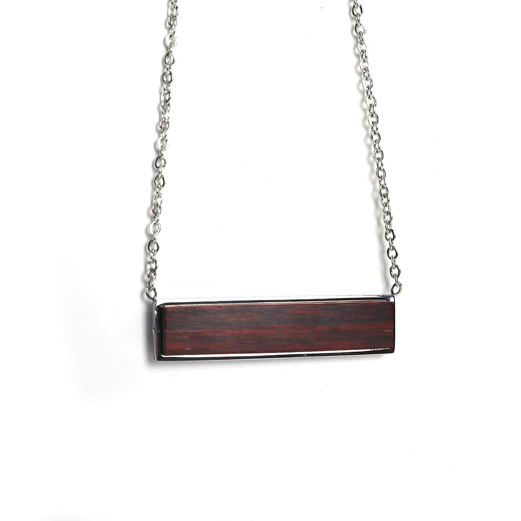 Personalized Wood Heart Necklace, Custom Engraved Heart Pendant