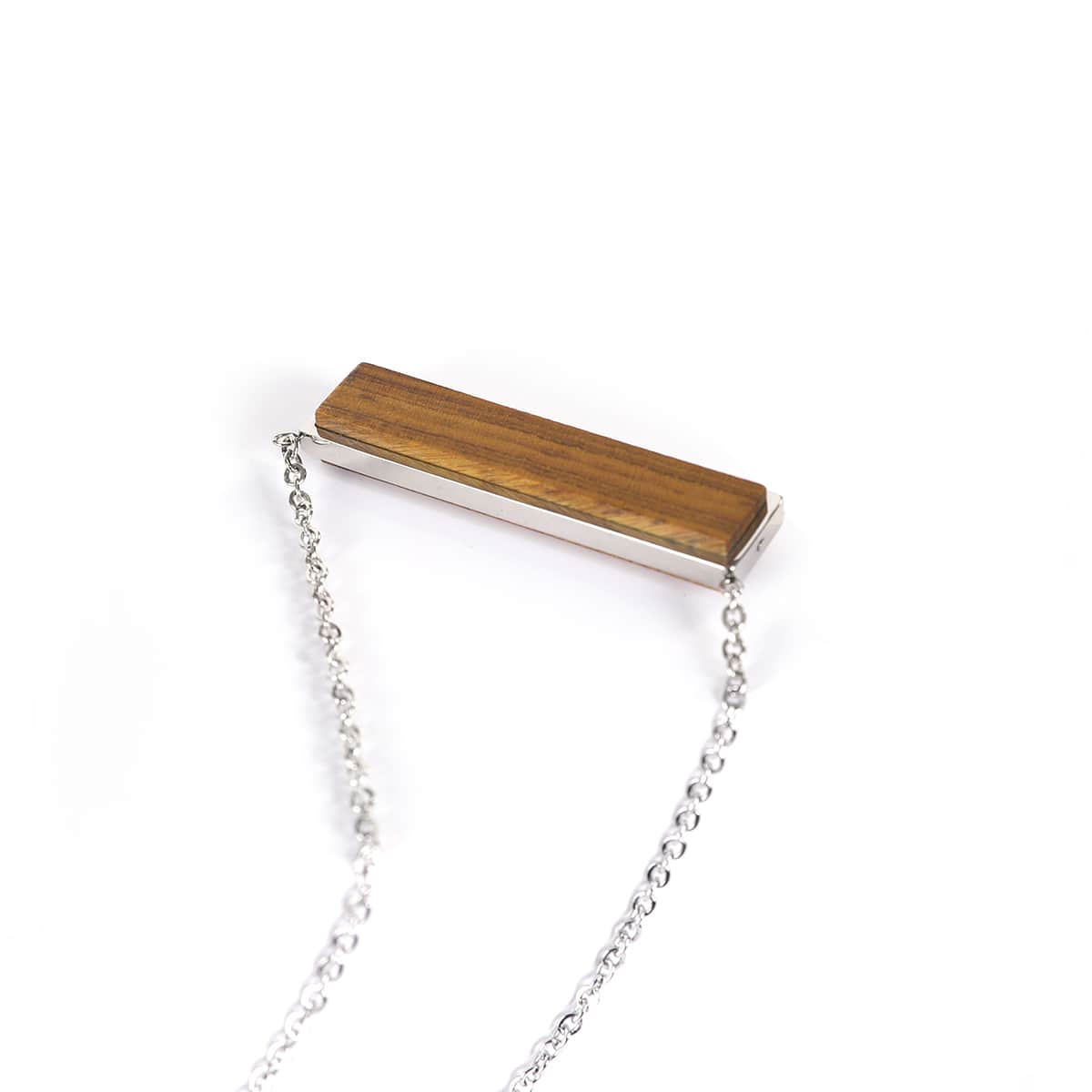 Personalized Wood Heart Necklace, Custom Engraved Heart Pendant